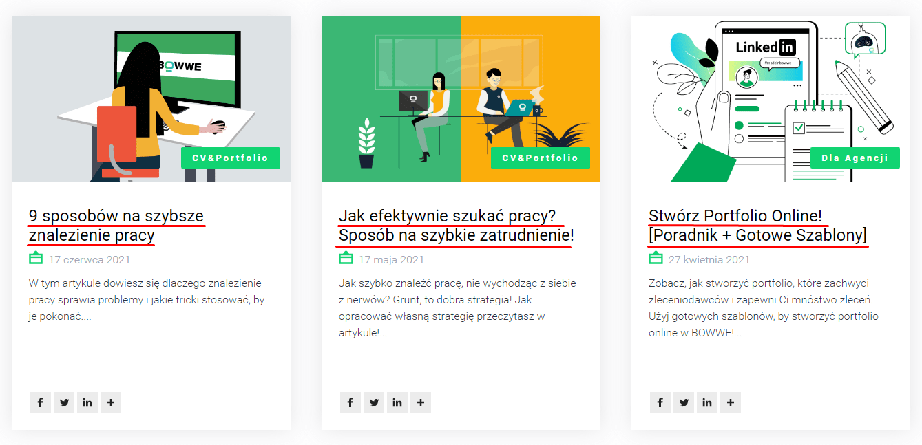 Przykłady nagłówków na Bowwe.com